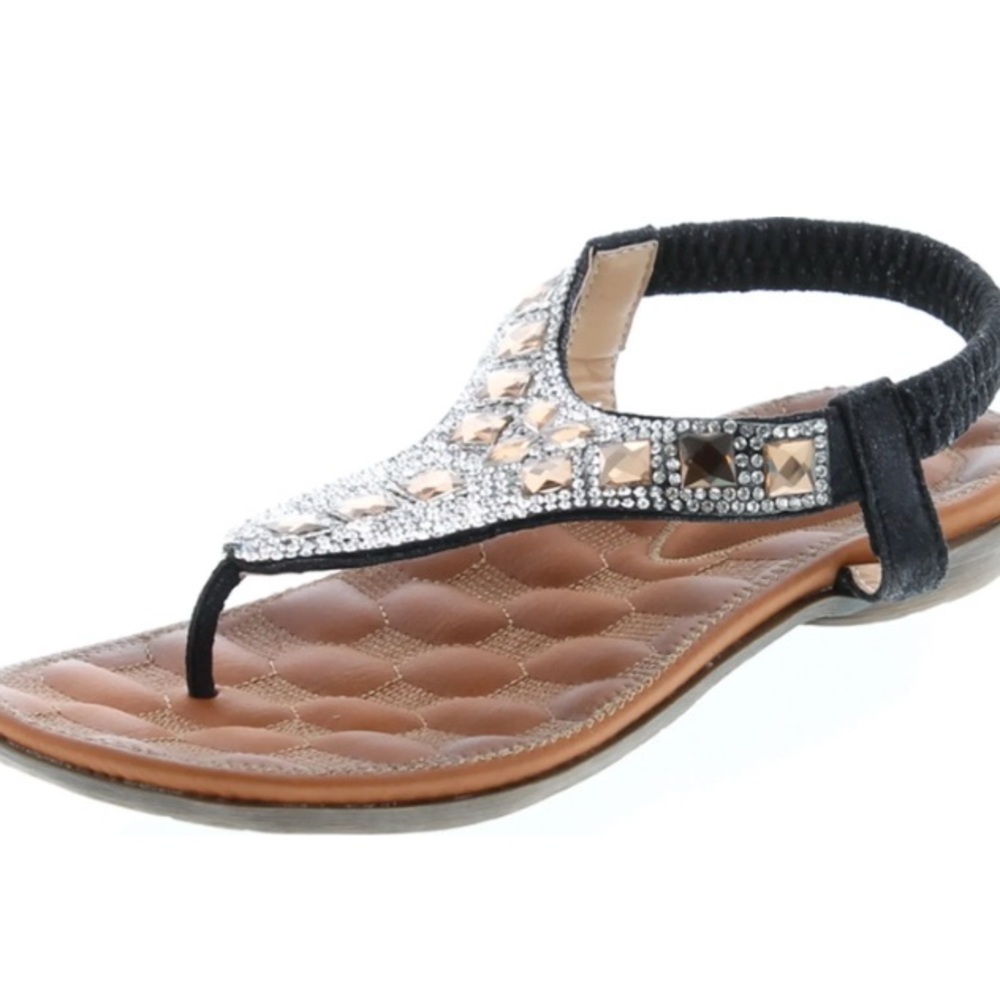 Patrizia By Spring Step Women's Renata Jeweled Thong Sandals